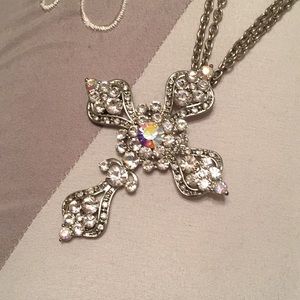 Crystal Cross Necklace
